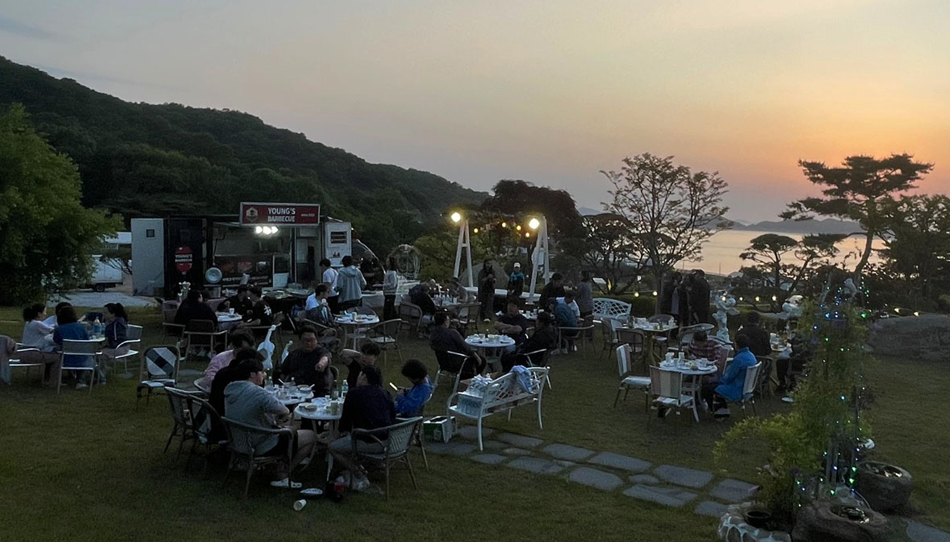 야외 바베큐 행사